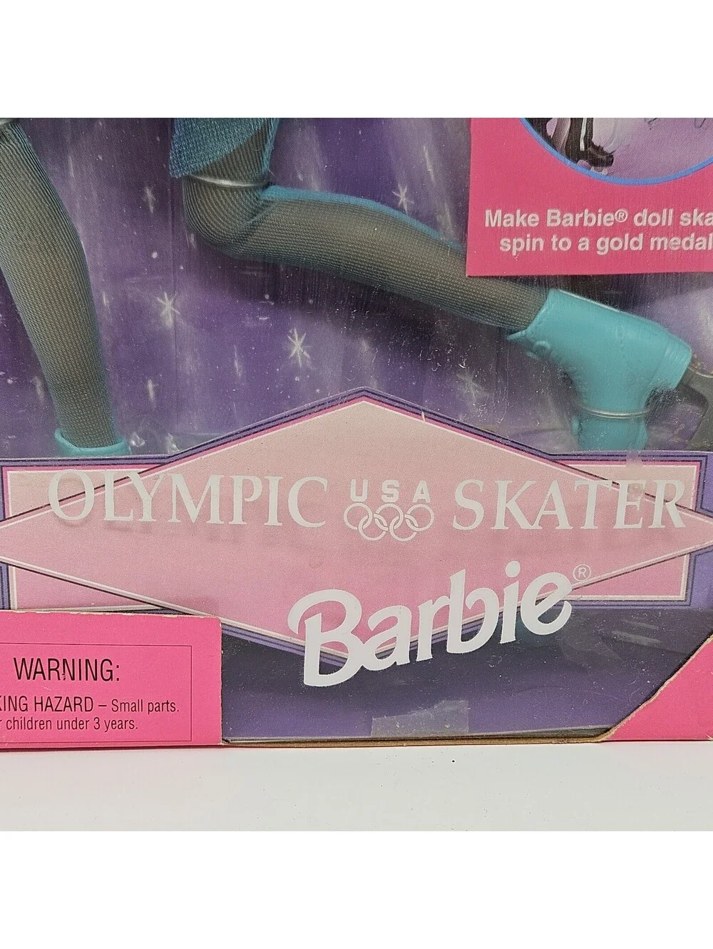 Licensed Collectible Barbie Doll '98 Nagano Olympic USA Skater African American